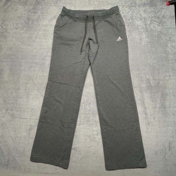 Y2K Adidas Sweatpants Unisex Gray Baggy Pockets‎ Men's M *See Measurements - Picture 1 of 11